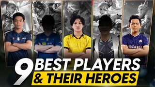 TOP 9 LEGENDARY PLAYERS AND THEIR ICONIC HEROES