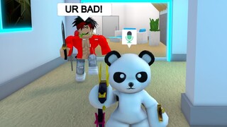 DESTROYING TOXIC Teamers as A TEDDY Bear in MM2 (Voice Chat)