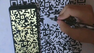 ภาพวาด|QR โค้ดขนาดใหญ่ที่วาดด้วยมือ