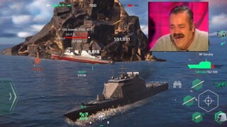 Modern Warships: ran aground enemy ship.
