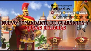 NUEVO COMANDANTE DE GUARNICION Y NUEVAS RELIQUIAS | Rise of Kingdoms Español