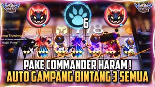 AUTO GAMPANG BINTANG 3 PAKE COMMANDER BARU INI ! | MAGIC CHESS MOBILE LEGENDS