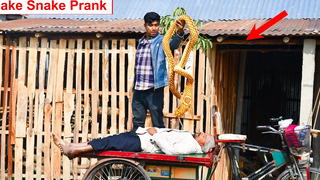 King Cobra Big Snake Prank 🐍 วิดีโอแกล้งงูปลอมในที่สาธารณะ - (ตอนที่ 8) ความสนุก 4 นาที