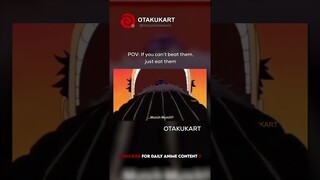 Luffy's motto If you can’t beat them, just eat them #anime #shorts #animeedits #animememes