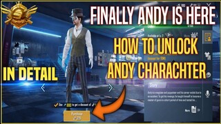 Finally Andy Is Here Pubg Mobile | How To Unlock Andy Charachter Pubg