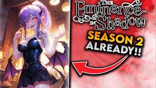 The Eminence in Shadow Season 2 Confirmed! #season2