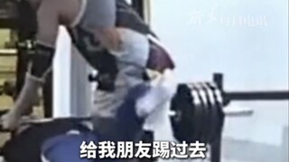 A Sichuan sports student was bench-pressing 200 pounds when he was crushed. He quickly threw away hi