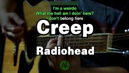 Guitar Accompaniment | Creep - Radiohead (Karaoke subtitles)
