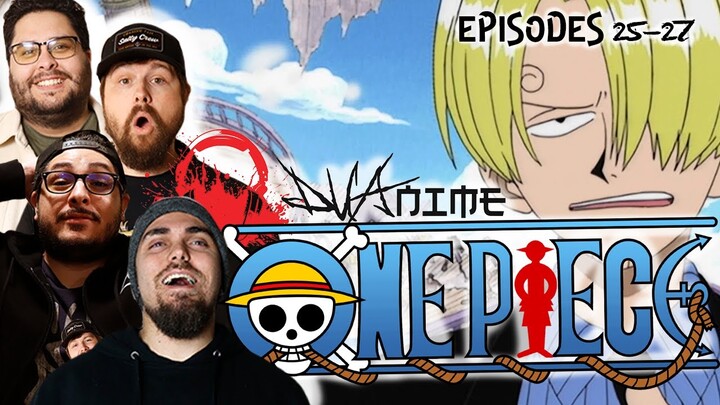 BAND REACTS: ONE PIECE EP 25-27 REACTION | FIRST TIME WATCHING ONE PIECE ANIME | FIGHT FOR BARATIE!