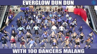 阁楼海外实火!印尼商场百人快闪翻跳EVERGLOW《Dun Dun》(Published On 2020)