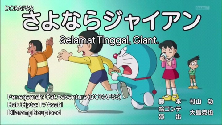 Doraemon Sub Indo Episode 854 "Selamat tinggal giant"