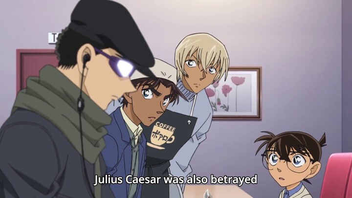 Detective Conan "Conan, Amuro & Hattori shocked by stranger's presence 😲" Eng Subs HD