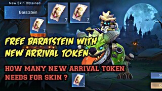 Buying BARATSTEIN With New Arrival Token || Free Mobile Legends Skin