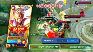 PHARSA FULL TANK BUILD + HP Hack Activated - TOP 1 GLOBAL PHARSA GAMEPLAY | LiCRAE