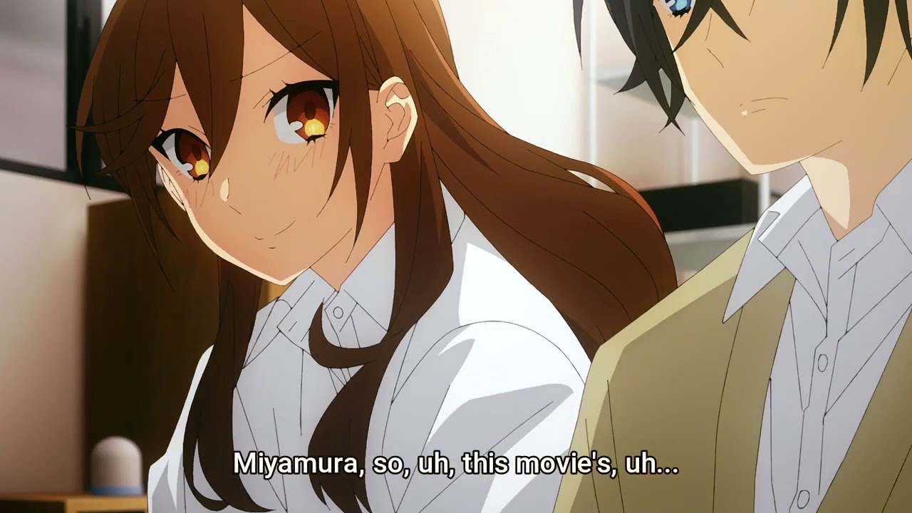 Hori and Miyamura watch scary movie #fyp #anime #horimiya #foryou