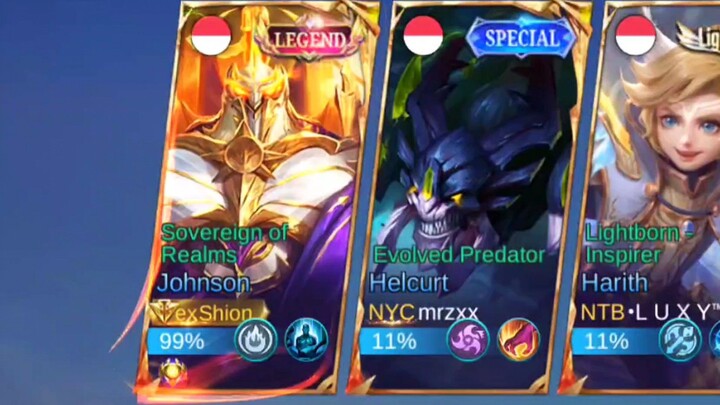 REVIEW SKIN JHONSON LEGEND TERBARU!! INI SIH TERLALU KEREN