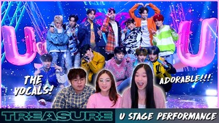 TREASURE - 'U' STAGE PERFORMANCE REACTION ✨ VISUALS & VOCALS!!! 💙💖 | SIBLINGS REACT