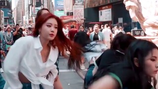 【（G）I-DLE】（G）I-DLE คัฟเวอร์เพลง "FAKE LOVE" ของ BTS บนถนนในนิวยอร์ก