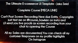 The Ultimate course E-commerce UI Template - Jaka Smid download