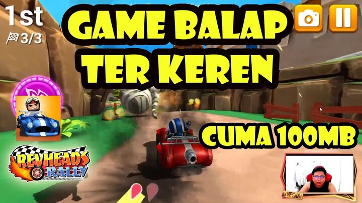 🔴REKOMENDASI GAME SANTUY PART 1 GAME ANDROID OFFLINE TERSERU WAJIB COBA - REV HEADS RALLY