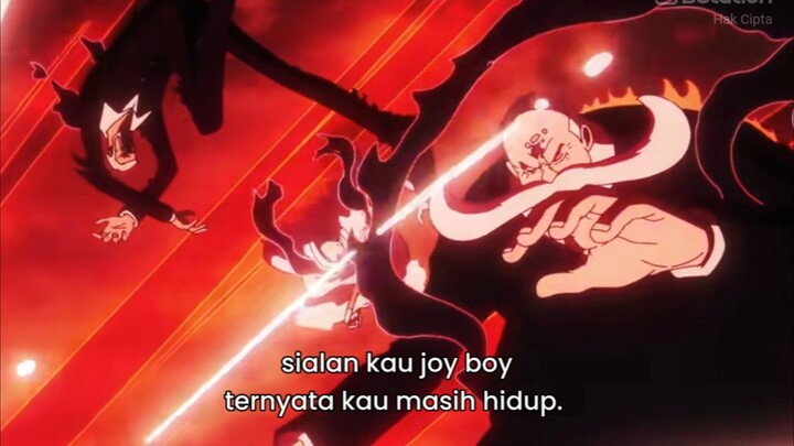 Full Fight Haoshoku Haki Terkuat Joy Boy Melenyapkan Kelima Gorosei