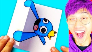 CRAZIEST RAINBOW FRIENDS ART VIDEOS EVER! (LANKYBOX REACTION!)