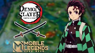 TANJIRO KAMADO RAGE SCENE | TANJIRO SKIN IN MOBILE LEGENDS