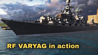 Modern Warships: RF VARYAG in action. online gameplay