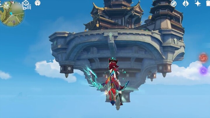 Ningguang couldn't sleep that night. She never thought that someone could fly to the Qunyu Pavilion.