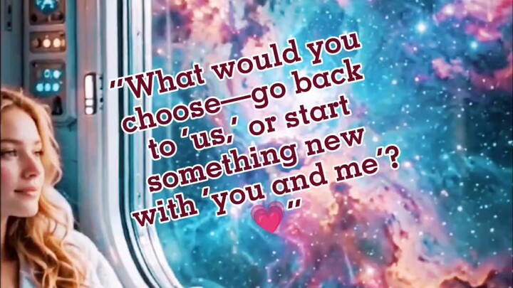 “What would you choose—go back to ‘us,’ or start something new with ‘you and me’? 💗”