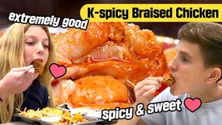 It's K-Spicy Braised Chicken but it's not that spicy?🌶️🔥 | Korean food Tray