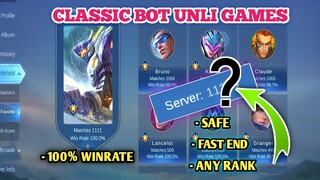 Classic Bot Bug | NEW SERVER Reveal  | Try it now Before Moonton Fix it ..