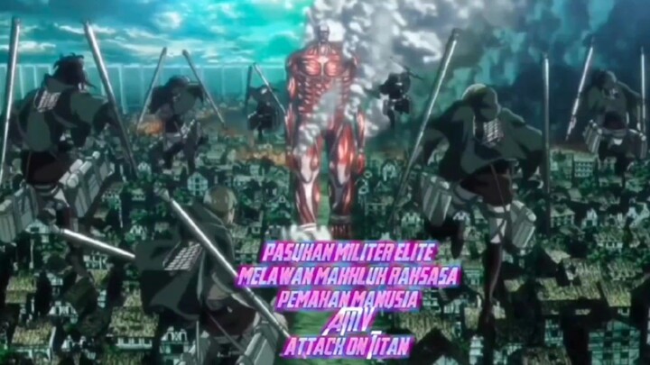 pasukan militer elitemelawan makhluk raksasapemakan manusiaAMVattack on Titan