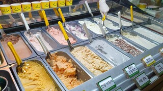 ไอศกรีมเจลาโต้โฮมเมดที่ทำจากผลไม้สด / วิธีทำไอศกรีมเจลาโต้ (มะเขือเทศ ลูกพลับ) - Korean Street Food