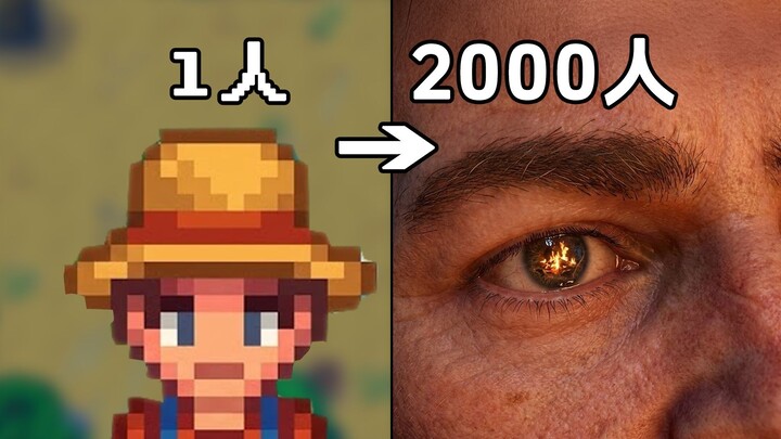 From 1 Person to 2,000: How Obsessed Are Humans Really About Crafting a Gaming Masterpiece?