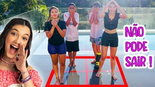 O ÚLTIMO A SAIR DO QUADRADO VENCE !! Desafio com amigos | Luluca