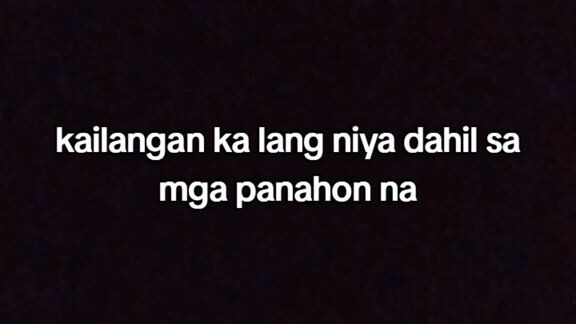 Masakit talaga kapag kailan ka lang pero di ka mahal 😭