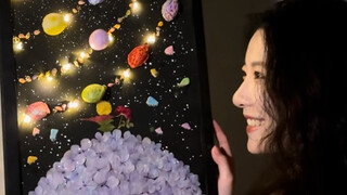 I transformed 30 fruit cores into a picture of the universe!