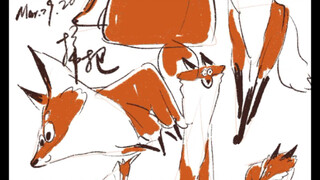 Any two triangles will give you a little fox