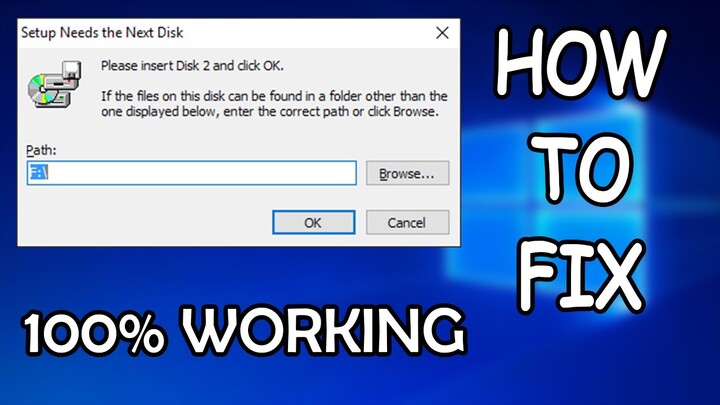 How to FIX "Setup Needs the Next Disk" 100% WOKING (2021) (MARCH)