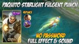 Paquito Fulgent Punch Starlight Skin Script No Password | Full Voice Paquito Starlight Script | MLBB