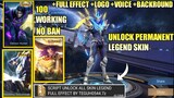 Unlock All Legend Skin Script +Voice +Logo +Frame | Mobile Legends Bang Bang | Noobqueen Ph