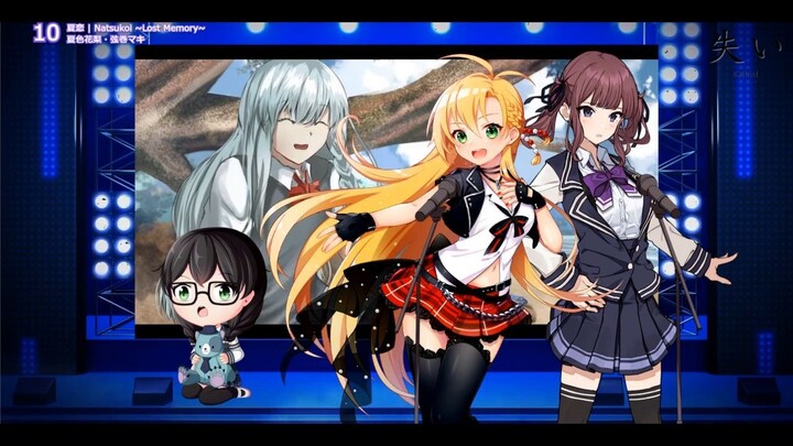 UshinaiP feat. Natsuki Karin & Tsurumaki Maki - Natsukoi (Live 3th Anniversary) #JPOPENT