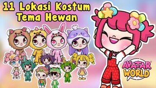 11 LOKASI KOSTUM GRATIS TEMA HEWAN | AVATAR WORLD | PAZU