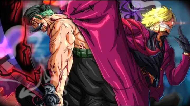 ONE PIECE [ A M V ] ZORO DAN SANJI VS KING DAN QUEEN FULL BATTLE