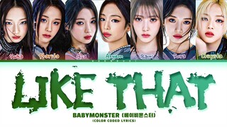 [FULL PREVIEW] BABYMONSTER 'Like That' Lyrics (Color Coded Lyrics)