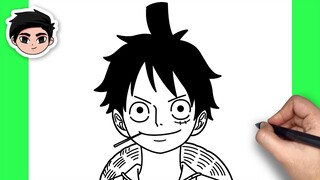 How To Draw Monkey D. Luffy | One Piece - Easy Step By Step