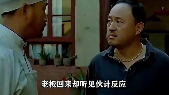 The boy deliberately ate noodles without paying and spoke confidently, just because he wanted to fin