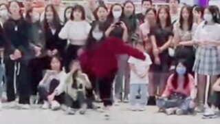 Ketika seekor anak burung mendengar lagu GOT7 selama adegan dansa acak! Dia tertawa seperti orang gi