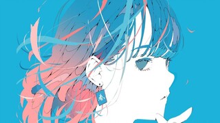 Hair to Hitomi and Earrings り【イラストメイキング】ノーコピーライトガール